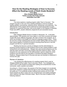 How Do the Reading Strategies of Soar to Success Affect the