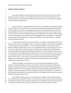 Jakub Horák: Introduction to Forest Protection Chapter 8: Beneficial