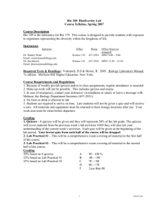 Bio 189- Biodiversity Lab