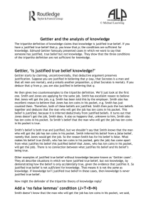 Microsoft Word - Gettier and knowledgex