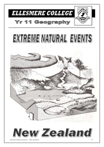 Student Notes-Extreme Natural Events