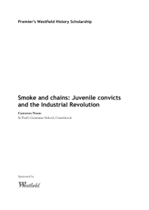 Juvenile convicts and the Industrial Revolution