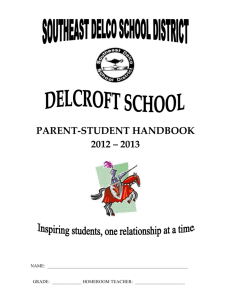 c. agenda books - Southeast Delco School District