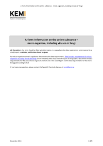 A-form Information on the active substance (micro