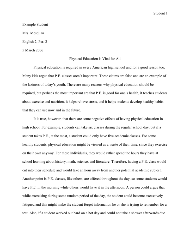 essay on good education