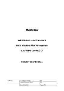 5 Initial Madeira Security Risk Assessment Result - Celtic-Plus