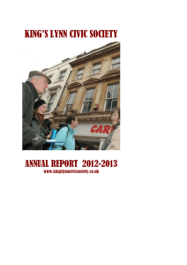 Annual Report 2012-2013 - King`s Lynn Civic Society