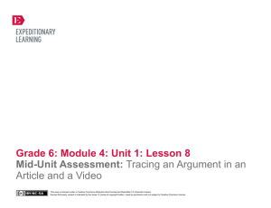 Grade 6: Module 4: Unit 1: Lesson 8 Mid