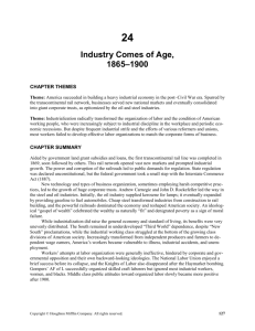 Chapter 24: Industry Comes of Age, 1865-1900