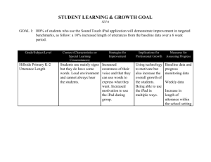 Student Learning & Growth Goals Example #4