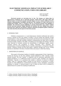 Impact of Electronic Journals - e-Lis