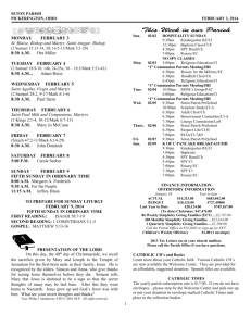 scripture readings for the week of the trinity