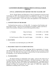 ANNUAL ADMINISTRATION REPORT FOR THE YEAR 2003