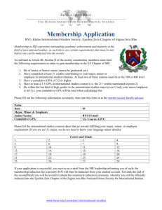 National Membership Application