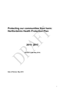 Hertfordshire Health Protection Strategy