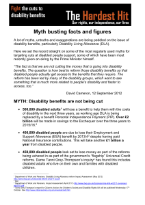the Disability Benefits Myth Buster