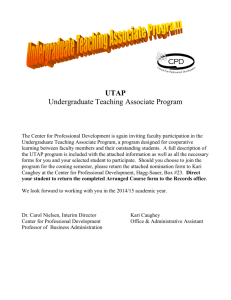 UTAP Packet - Bemidji State University