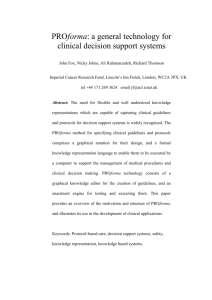 A General Technology for Clinical Decision Support Systems