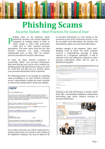 Phishing Scams - HKU Information Technology Services