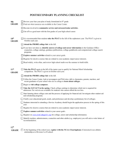 Post-Secondary Checklist