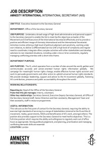 Amnesty International, International Secretariat (AIIS)