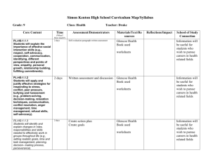 Woodland Middle School Curriculum Map