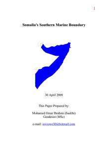 Kenya Somalia Marine Boundary