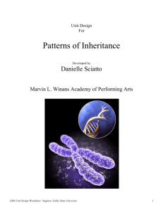 Patterns of Inheritance - Saginaw Valley State University