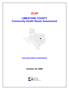 limestonecoreport - Texas Department of State Health Services