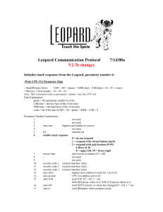 Leopard Serial Protocol in Word format