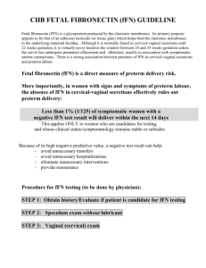 CHB fetal Fibronectin (fFN) Guideline