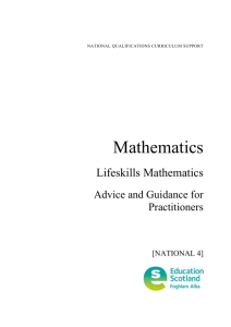 Mathematics: Lifeskills Mathematics