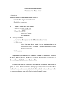 Identify the Five Major Oceanic Divisions