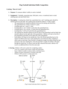 Flag Football Individual Skills Rules