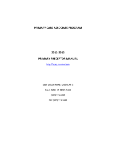 Physician signature - Primary Care Associate Program