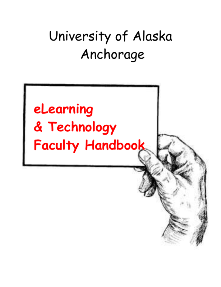 Faculty DistanceEd Handbook University of Alaska Anchorage
