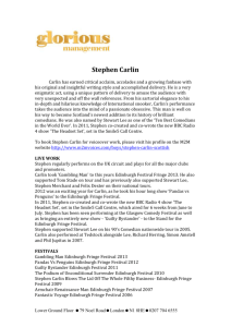 Stephen Carlin Carlin has earned critical acclaim, accolades and a