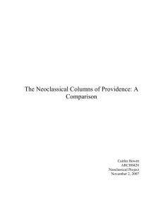 The Neoclassical Columns of Providence: A