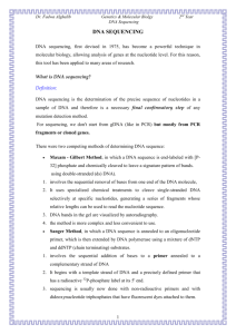 What is DNA sequencing