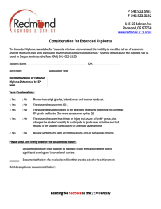 RSD Extended Diploma Packet