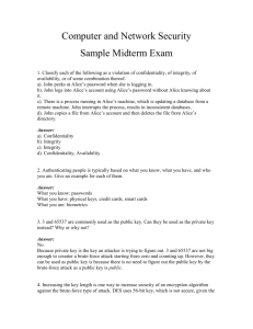 Sample Midterm Exam