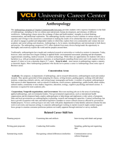 Anthropology Majors - University Blogs