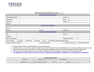 CME Application/Planning Guide (Rev