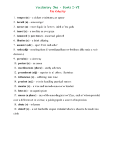 Vocabulary One - Books I-VI