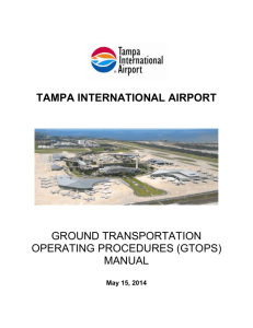 Ground Transportation Operating Procedures Manual