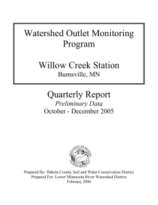 Willow Creek Station, 4th Qtr 2005
