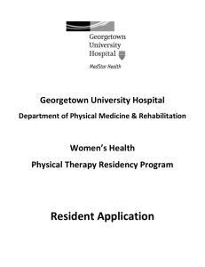 Georgetown University Hospital Department of