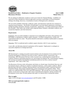 The Biosciences Division has an opening for a Postdoctoral Fellow