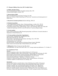 CV Margaret Sällberg Chen (application