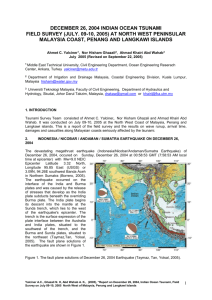 internetional tsunami research - Prof. Dr. Ahmet Cevdet Yalciner